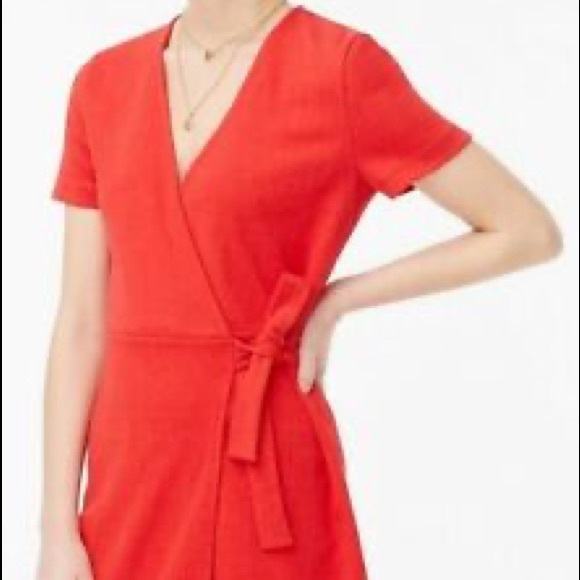 J. Crew Textured Knit Wrap Dress - Picture 2 of 11